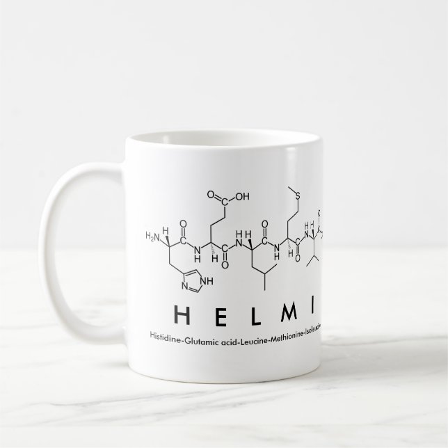 Helmi peptide name mug (Left)