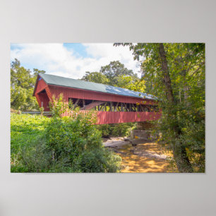 Helmick Mill (Island Run) Covered Bridge, Ohio Poster