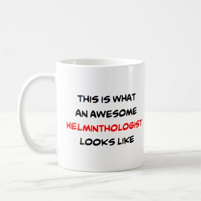 helminthologist, awesome coffee mug (Left)