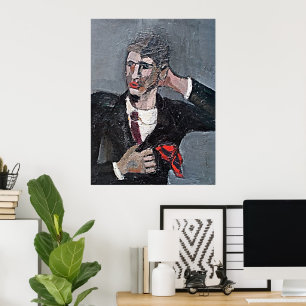 Helmut Kolle Self Portrait - Fine Art Poster