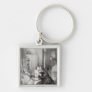 Heloise and Abelard Keychain