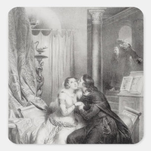 Heloise and Abelard Square Sticker