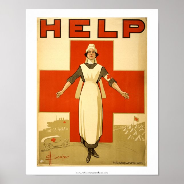 HELP, affiche de la Croix-Rouge australienne (Devant)