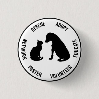 Help Animals Animal Welfare Badge 1 Inch Round Button