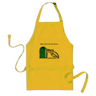 "Help Clean Up Our Planet" Standard Apron