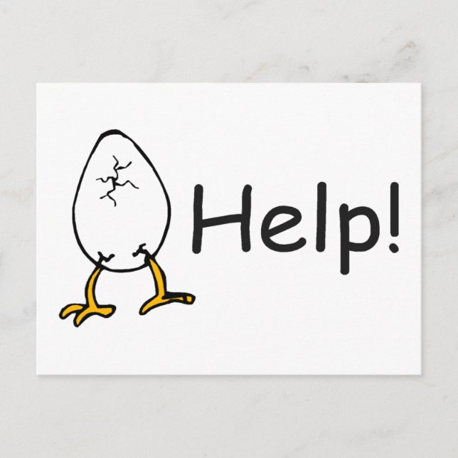 Help Easter Holiday Postcard (Front)