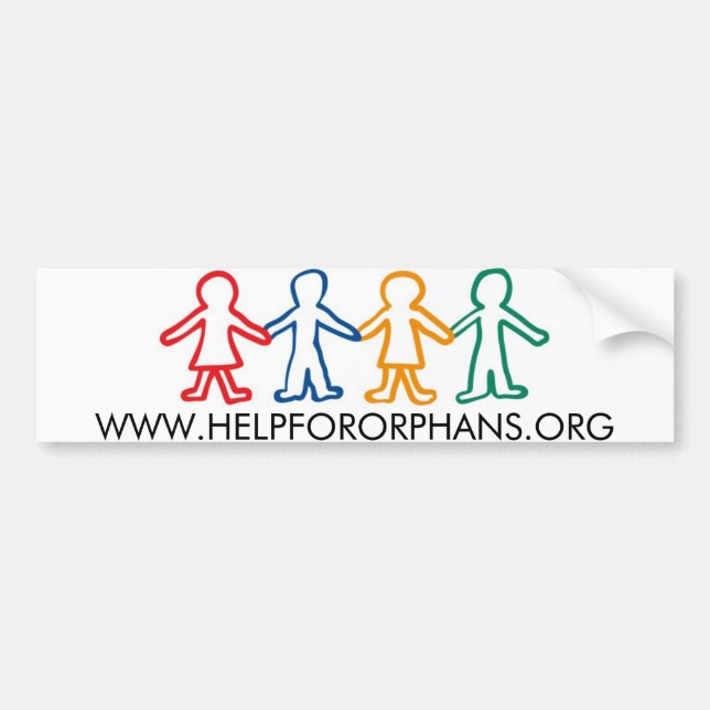 Help for Orphans Bumper Sticker (Front)