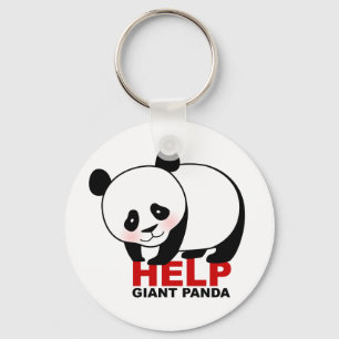 Help Giant Panda Keychain