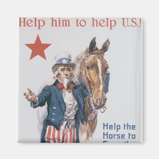 Help Him to Help U.S.! Magnet (Front)
