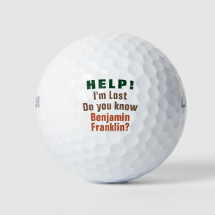 Help I Lost   Funny personalised customizable Name Golf Balls