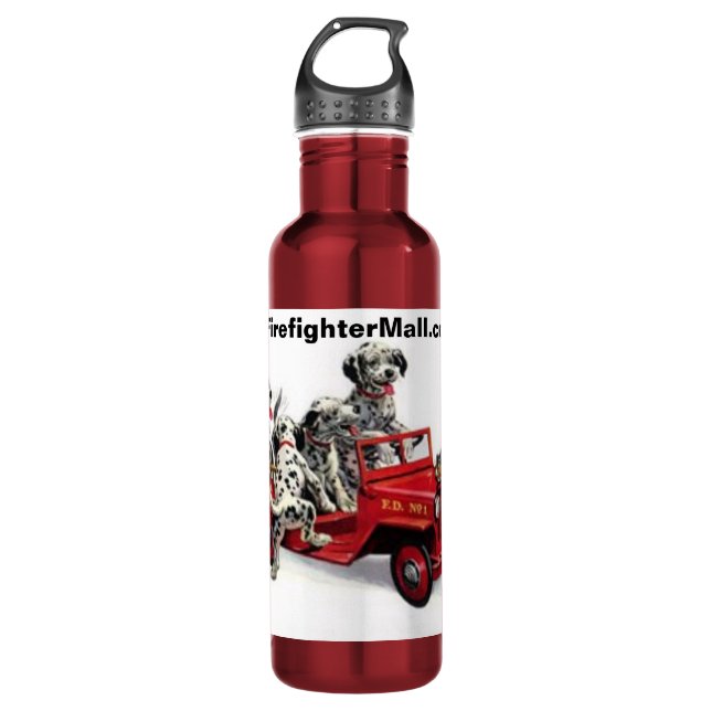 Help is on the way! stainless steel water bottle (Front)