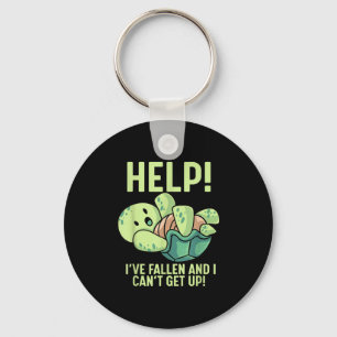 Help I've Fallen And I Can't Get Up Turtle Humor  Keychain