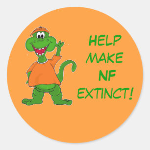 Help make NF extinct! Classic Round Sticker