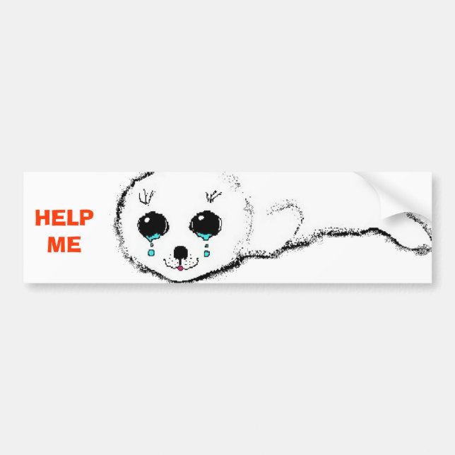 HELP ME BUMPER STICKER (Front)