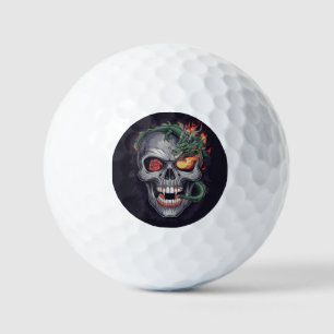 Help me I'm lost golf ball skull and dragon, Joe B