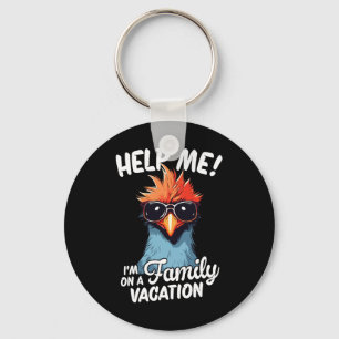 Help Me I'm On A Family Vacation Keychain