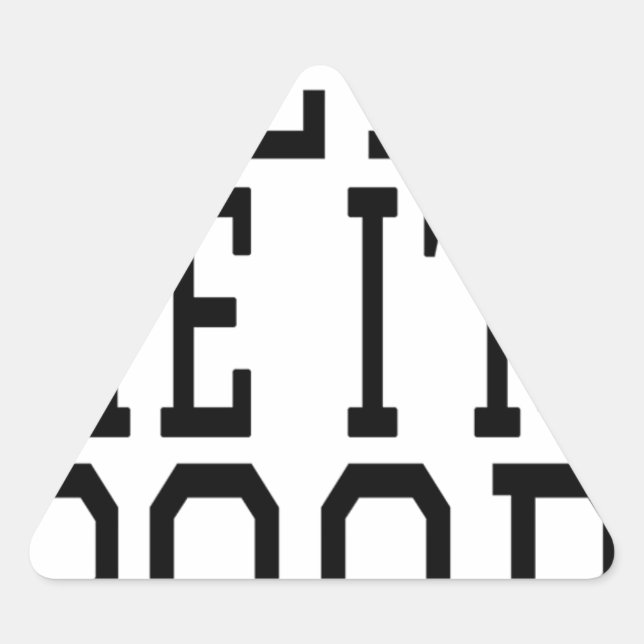 HELP ME IM POOR TRIANGLE STICKER (Front)