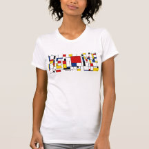 Help Me - Mondrian Style Abstract  Women's Tee