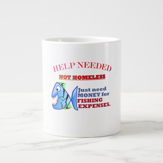 HELP NEEDED. LARGE COFFEE MUG (Front)