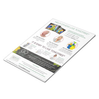 Help Others Live ToxicFree® Flyer - 40 pages Notepad