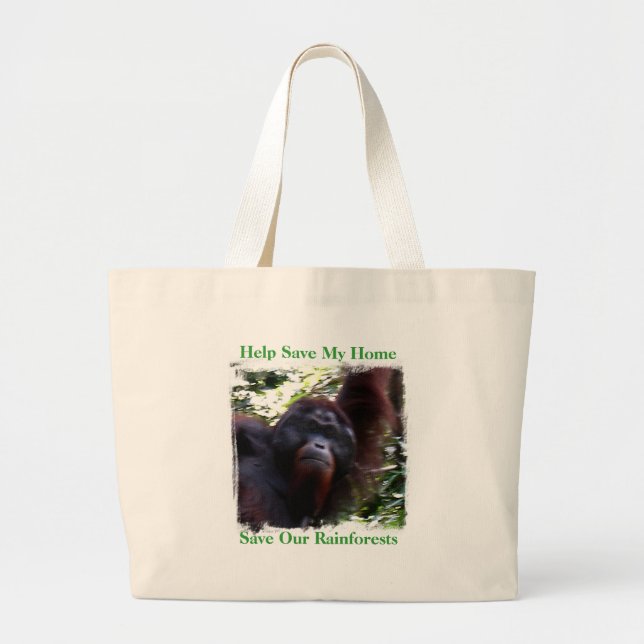 Help Save My Home, Save Our R... Large Tote Bag (Front)