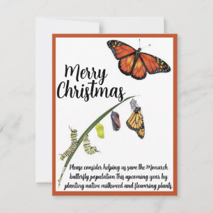 Help Save the Monarch butterfly Card