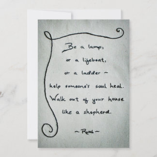 Help Someone - Rumi Greeting Card