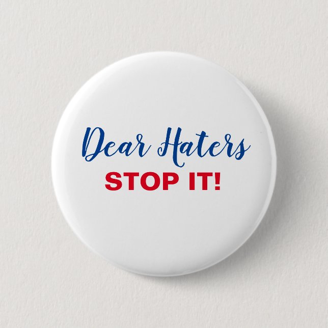 Help stand up to hate 2 inch round button (Front)