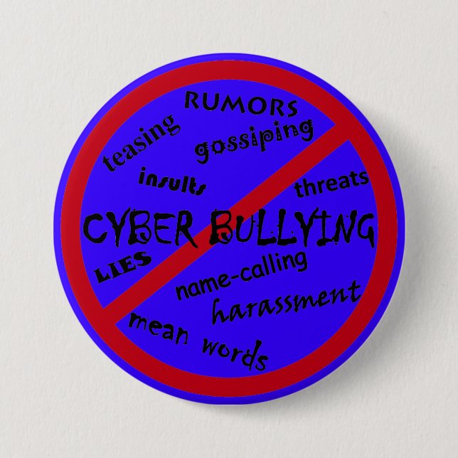 Help Stop Bullying, Anti Cyber bullying Buttons (Front)