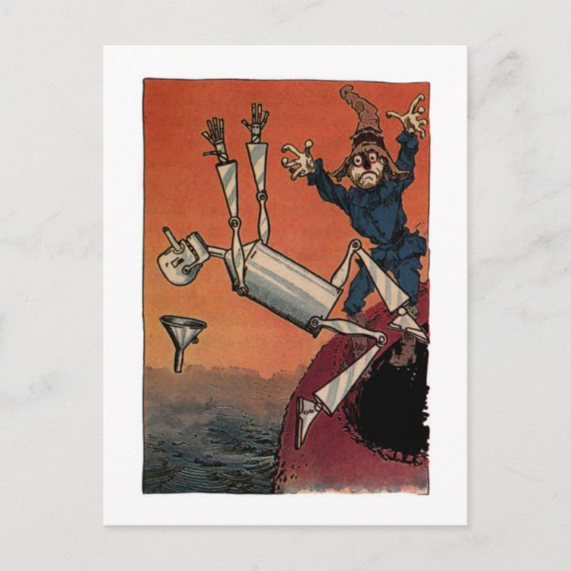 Help!  Tinman Falling Postcard (Front)