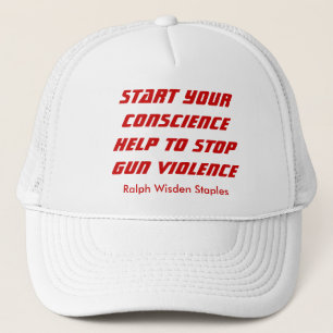 Help to stop gun violence trucker hat
