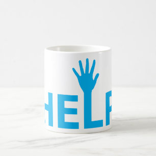 Help Typography Coffee Mug