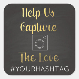 Help Us Capture The Love Hashtag Stickers