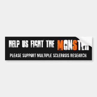 Help us fight the Monster - MS Sticker Dark