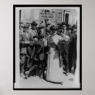 Help Us To Win The Vote Women's Suffrage Poster