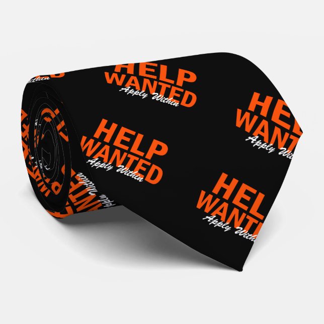 Help Wanted Apply Within Tie (Rolled)