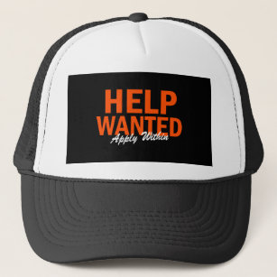 Help Wanted Apply Within Trucker Hat