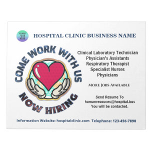 Help Wanted Business Now Hiring Personalize   Notepad