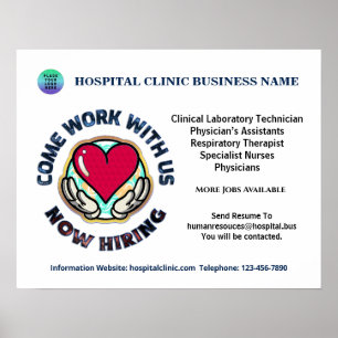Help Wanted Business Now Hiring Personalize   Poster