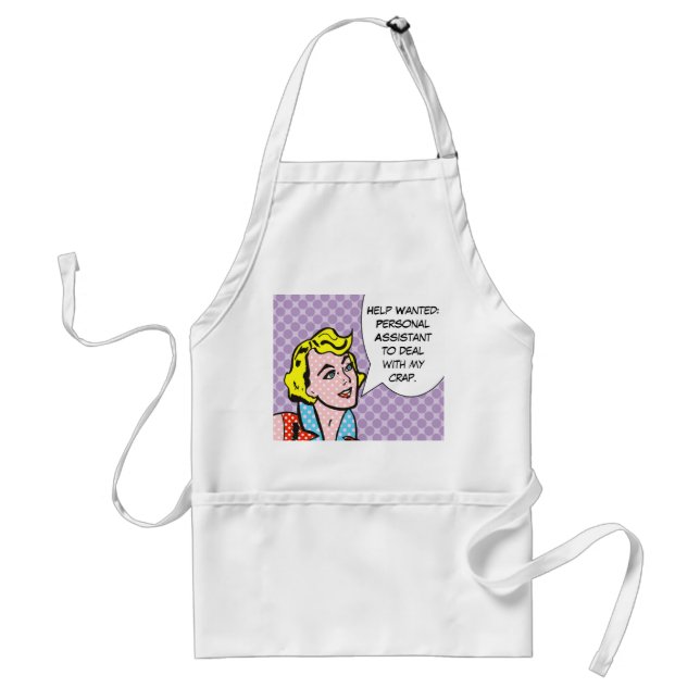 Help Wanted Comic Book Apron (Front)