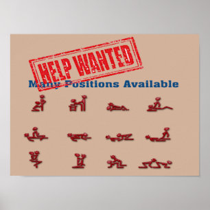 help wanted funny poster design