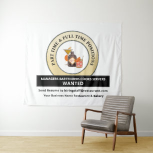 Help Wanted Jobs Hiring Sign Personalize  Tapestry