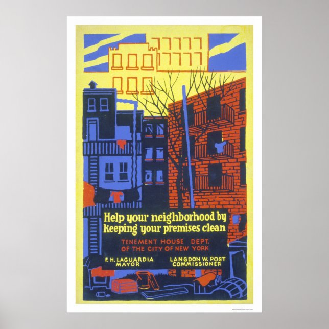 Help Your Neighborhood 1936 WPA Poster (Front)