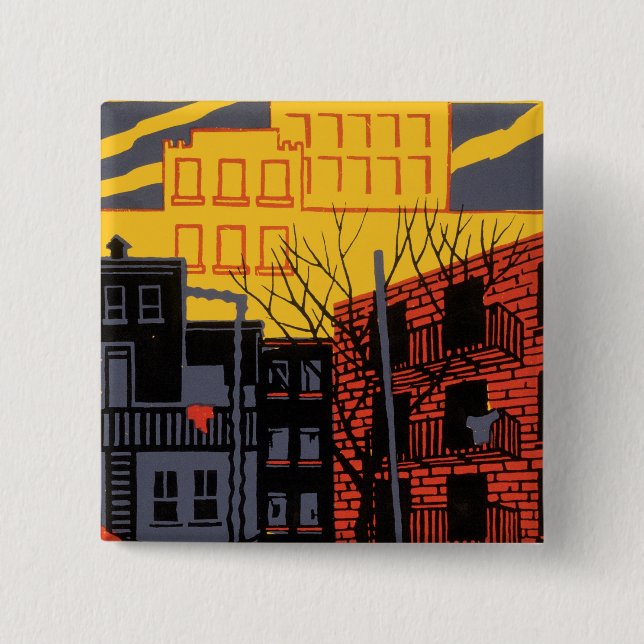 Help Your Neighbourhood 2 Inch Square Button (Front)