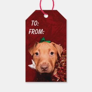 Helpful puppy Christmas Gift Tags