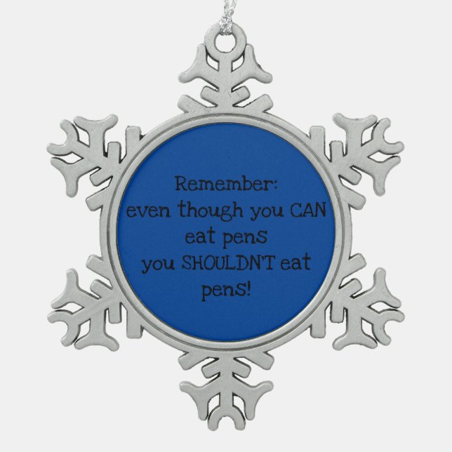 helpful reminder ornament (Front)