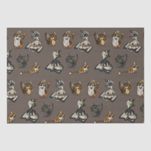 Helpful Study Cats Tissue Paper