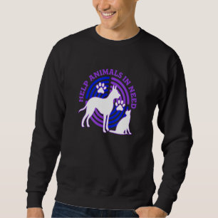 Helping Animals In Need Rescue Animals Sweatshirt