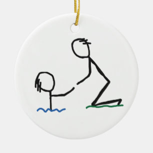 Helping Hand Ceramic Ornament