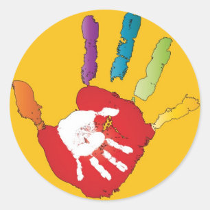 Helping Hand Child Care Name Stickers